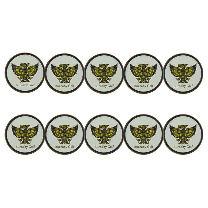 forward - Marqueurs de balle de golf Burnaby (BM4D BURNABY - WHT)
