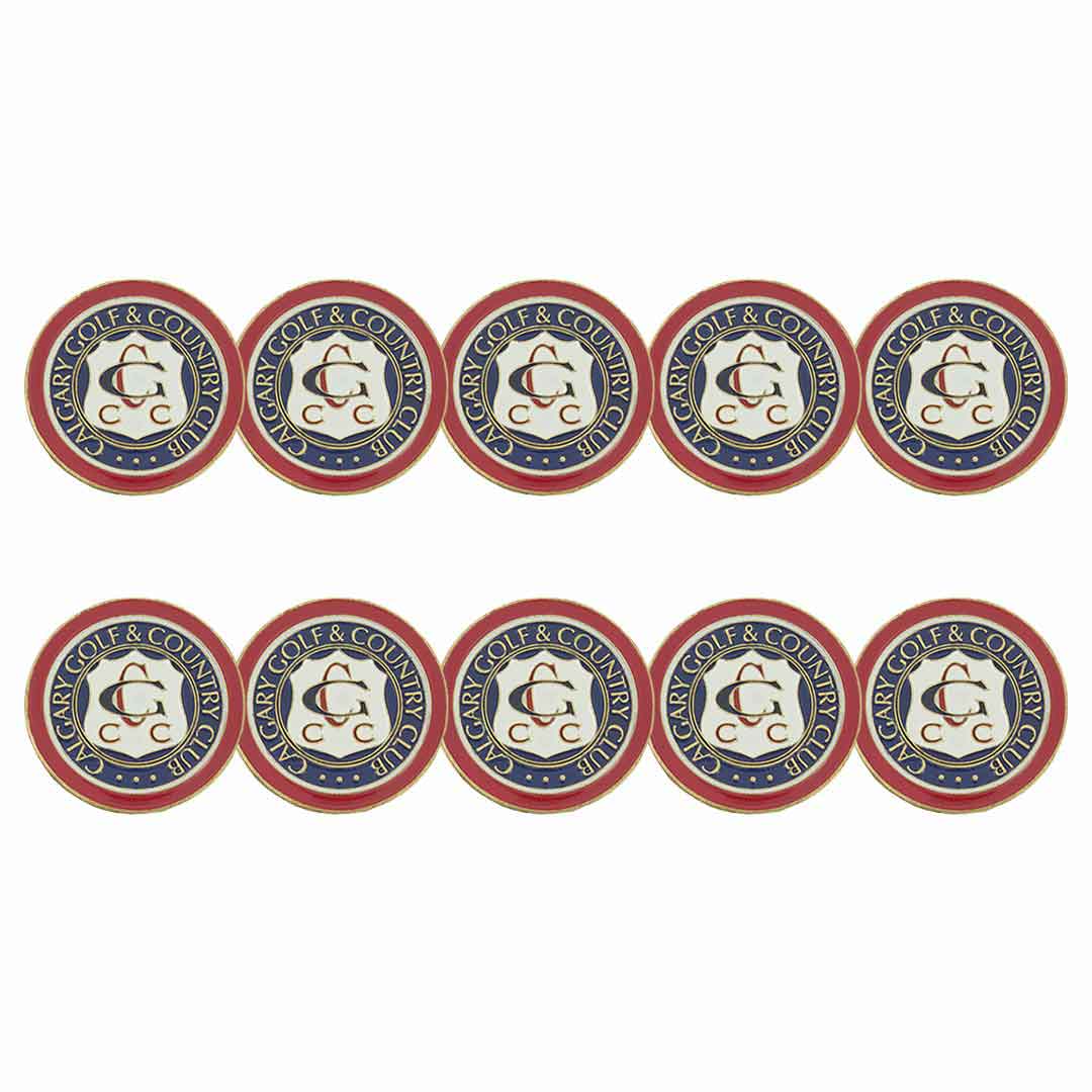 ahead Calgary Golf Country Club Ball Markers (BM CALGCC REDNVY