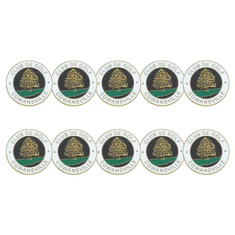 ahead - Club De Golf Cowansville Ball Markers (BM4R COWANS - WHTBLK)