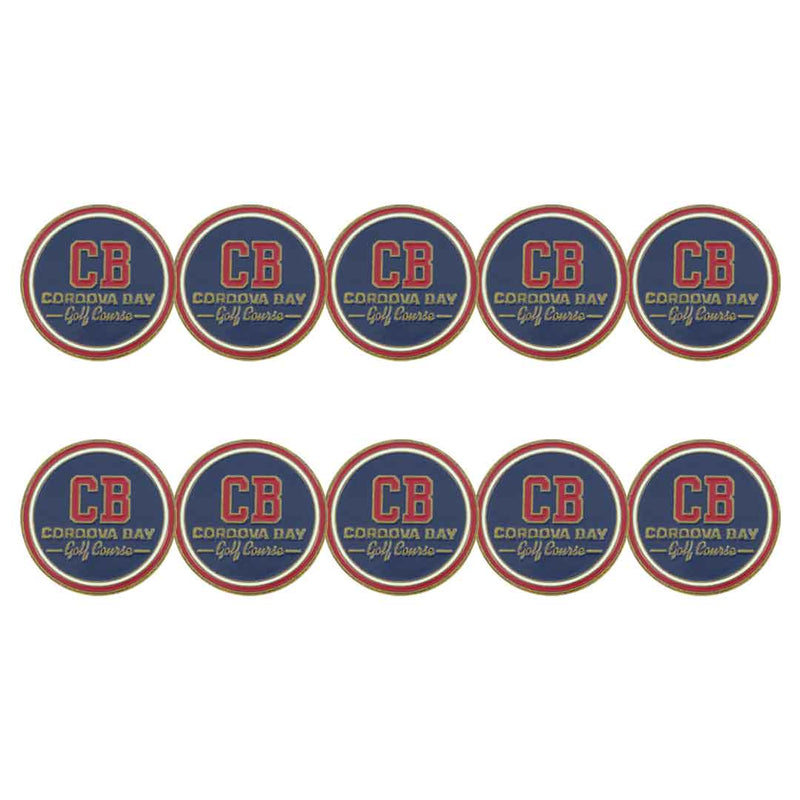 ahead - Cordova Bay Golf Course Ball Markers (BM4R CB007024 - NVYRED)