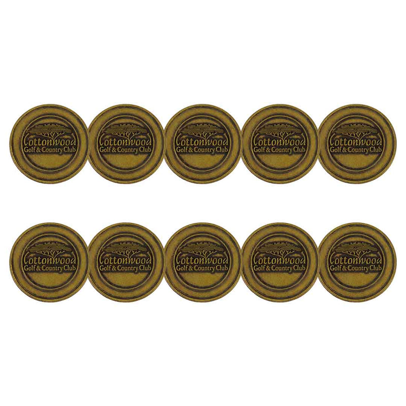 ahead - Cottonwood Golf & Country Club Ball Markers (BM4R COTT 2 - BRASS)