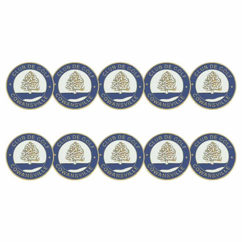 ahead - Cowansville Club De Golf Ball Markers (BM4R COWANS - NVYWHT)