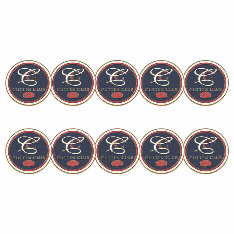 ahead - Cutton Club Golf Ball Markers (BM4R CUTTENI-BLK-WHT)