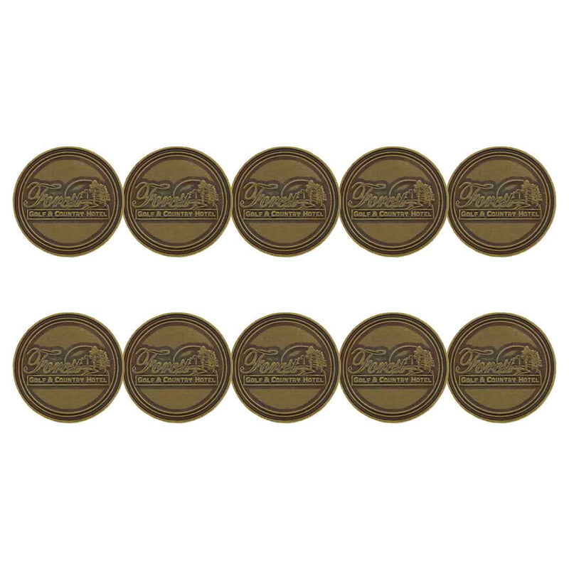 ahead - Forest Golf & Country Hotel Ball Markers (BM4R FOR - BRASS)