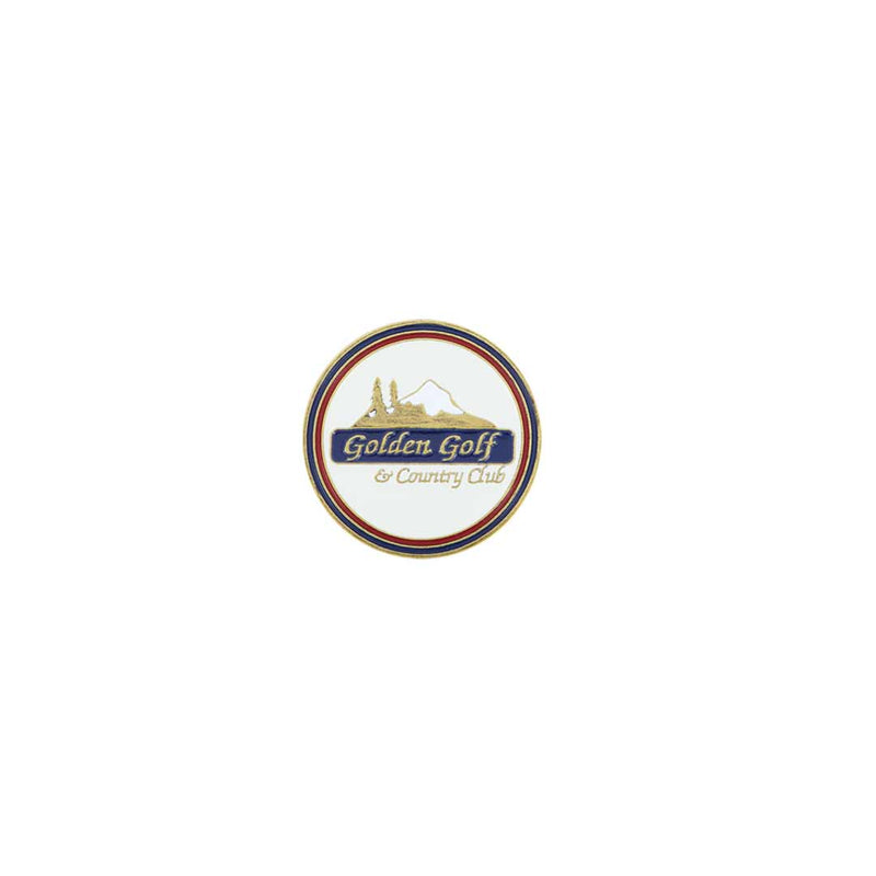 ahead - Golden Golf Club Ball Markers (BM4 GOLD - WHT)