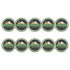 ahead - Golden Golf & Country Club Ball Markers (BM4 GOLD - BLKGRN)