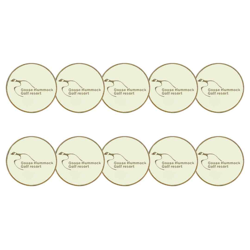 ahead - Goose Hummock Golf Resort Ball Markers (BM4RGOUS-WHT)