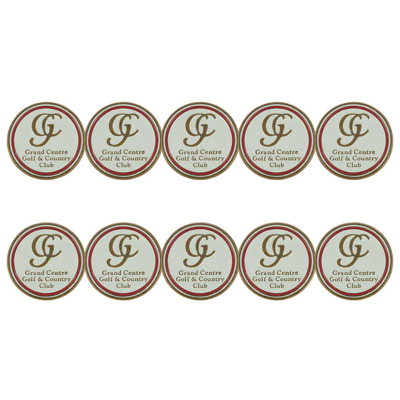 ahead - Grand Centre Golf & Country Club Ball Markers (BM4R GRANCE - WHT)