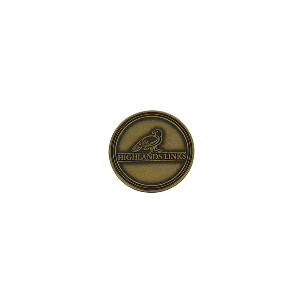 ahead - Highland Links Golf Ball Markers (BM4 HIGHLA - BRASS)