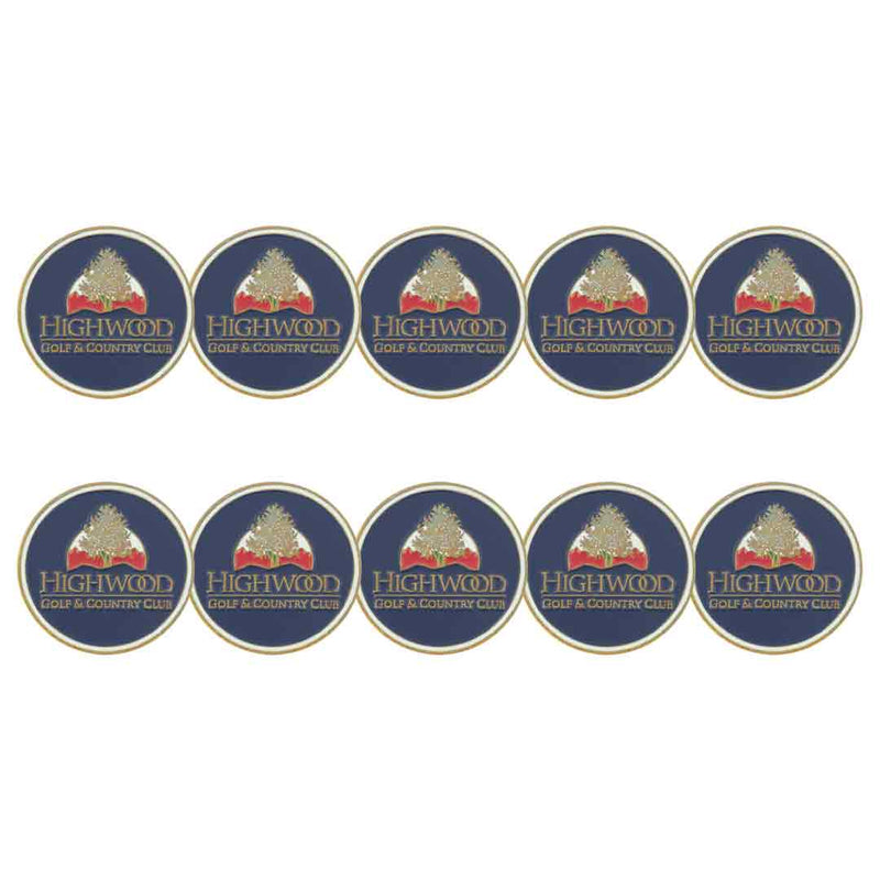 ahead - Highwood Golf & Country Club Ball Markers (BM4R HIGHWO - NVY)