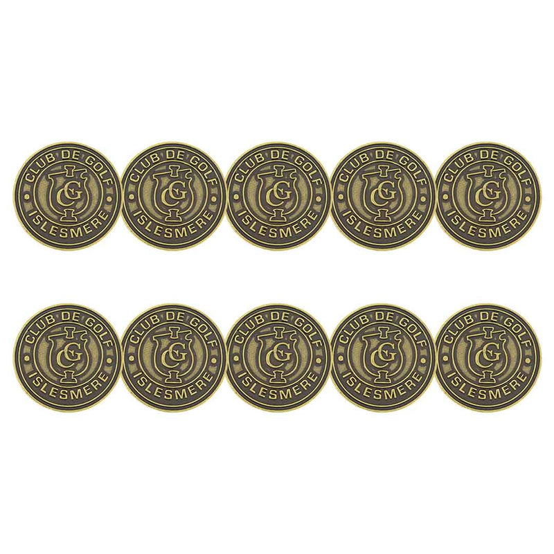 ahead - Islesmere Club De Golf Ball Markers (BM4R ISLES - BRASS)