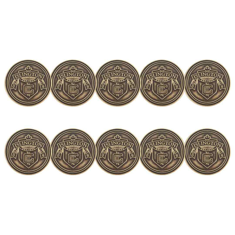 ahead - Islington Club Golf Ball Markers (BM4 ISLIN-BRSS)