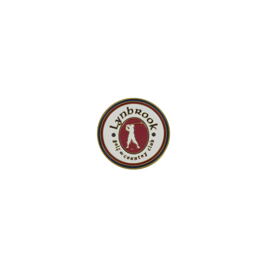 ahead - Lynbrook Golf and Country Club Ball Markers (BM LYN BROOK -WHTRED)