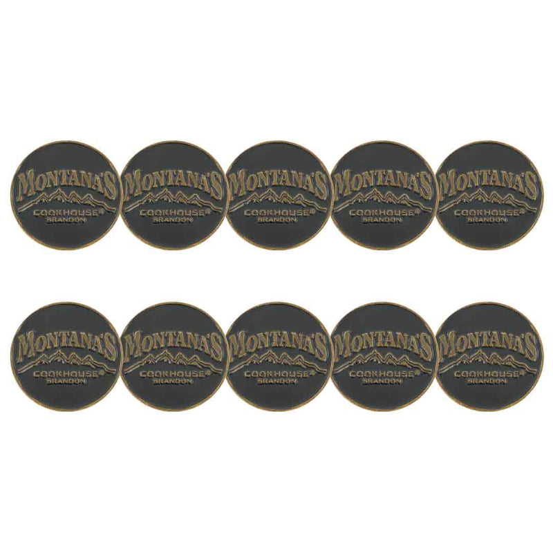 ahead - Montana's Cookhouse Brandon Golf Ball Markers (BM4R MULLDR - BLK)