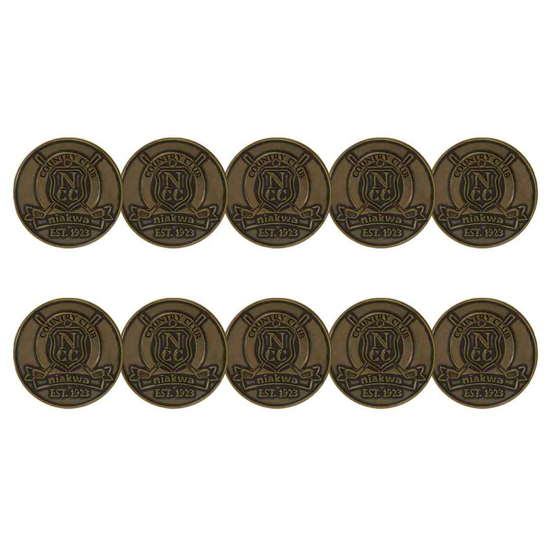 forward - Marqueurs de balle de golf Niakwa Country Club (BM NIAKWA - BRONZE) 