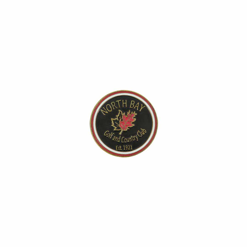 ahead - North Bay Golf & Country Club Ball Markers (BM4R NGBC NORTHBAY - BLKRED)