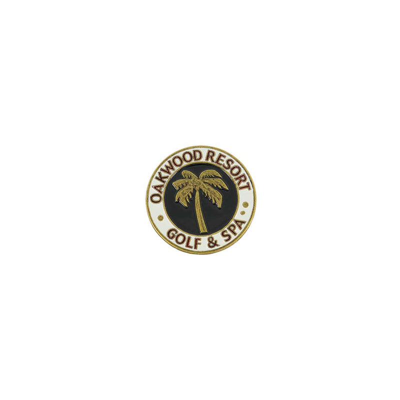 ahead - Oakwood Resort Golf & Spa Ball Markers (BM4 OAK - BLKWHT)