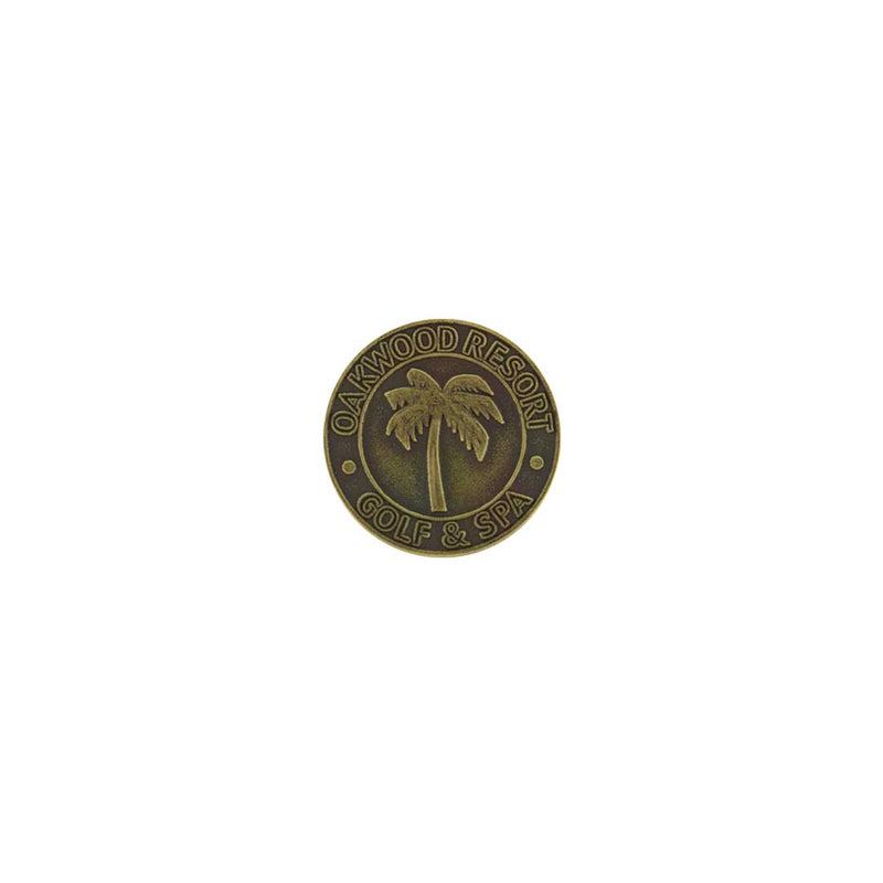 ahead - Oakwood Resort Golf & Spa Ball Markers (BM4 OAK - BRASS)