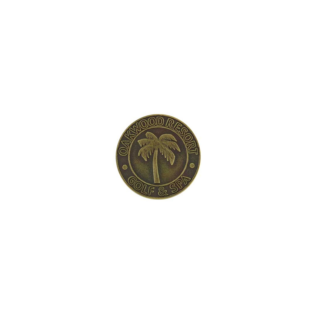 ahead - Oakwood Resort Golf & Spa Ball Markers (BM4 OAK - BRASS)