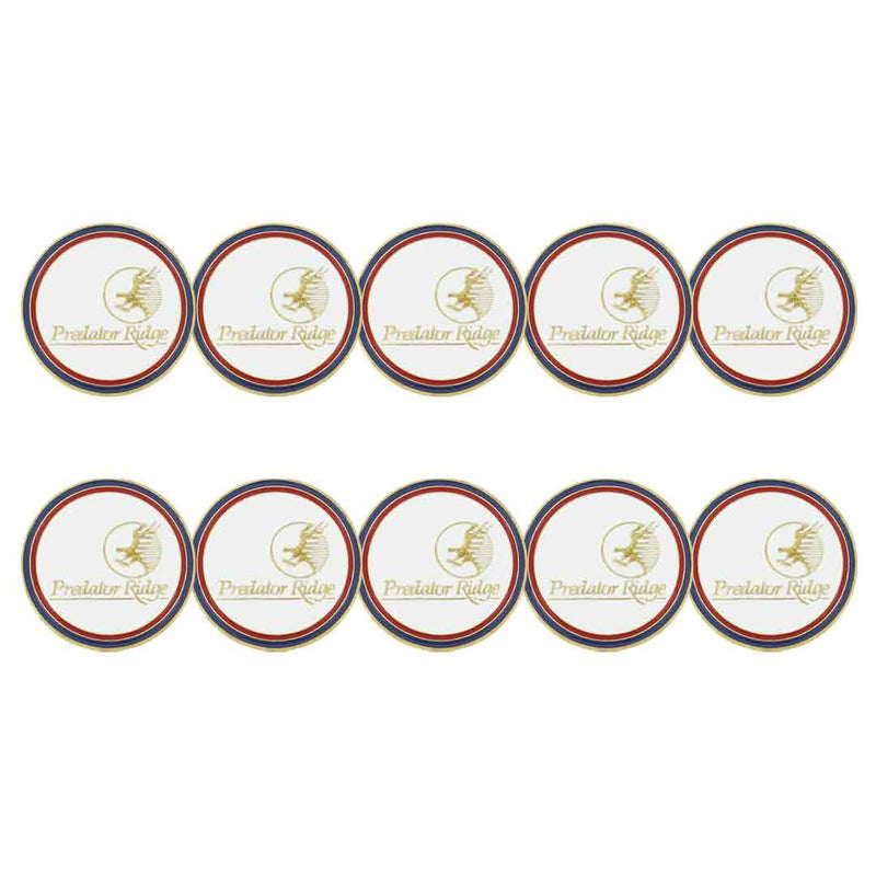 ahead - Predator Ridge Golf Ball Markers (BM PREDAT-WHT)