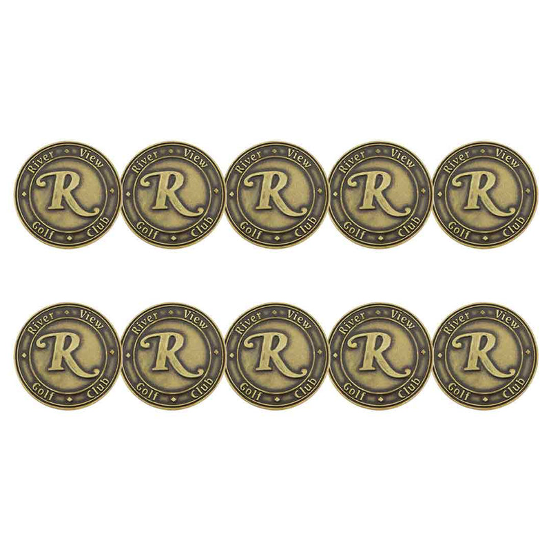 ahead - Riverview Golf Club Ball Markers (BM RIVERV - BRASS)