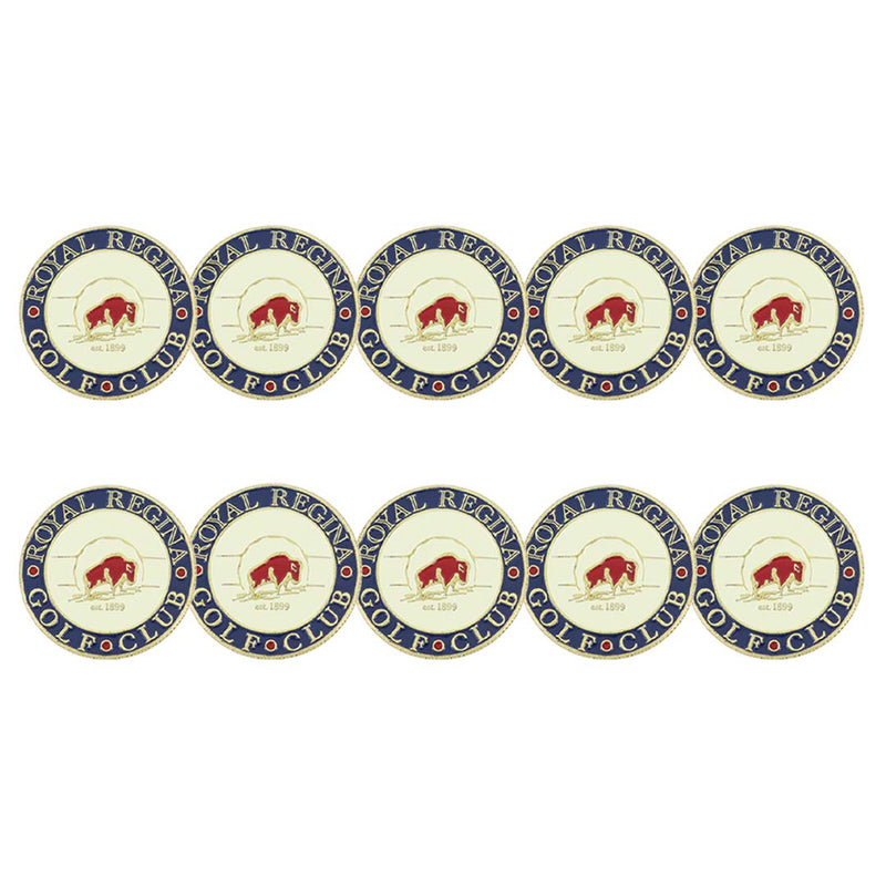 ahead - Royal Regina Golf Club Ball Markers (BM4 REGI-NVY-CRM-RD)