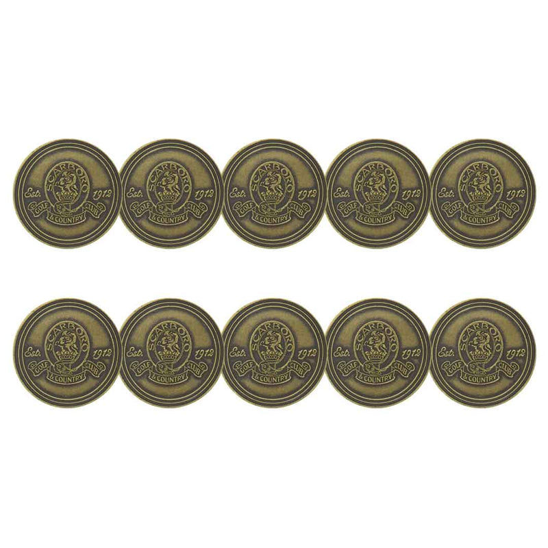 ahead - Scarboro Golf & Country Club Ball Markers (BM4 SCAR - BRASS)