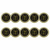 ahead - St. Charles Country Club Golf Ball Markers (BM4 ST. CHAR-BLK-WHT)