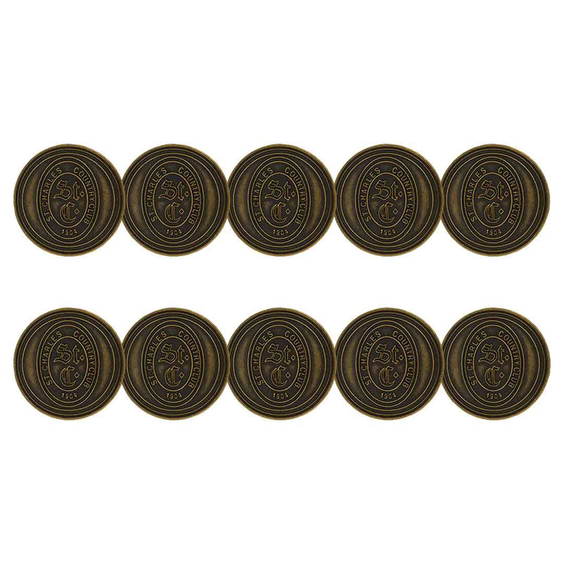 ahead - St. Charles Country Club Golf Ball Markers (BM4 ST. CHAR-BRSS)