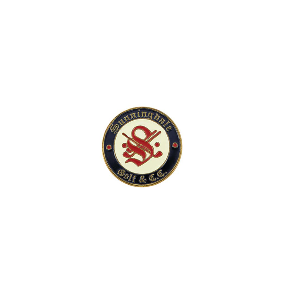 ahead - Sunningdale Golf and Country Club Ball Markers (BM4R SUN 2 - WHTBLKRED)