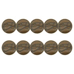 ahead - The Dunes Golf & Winter Club Golf Ball Markers (BM4R DUNE 1 - BRASS)