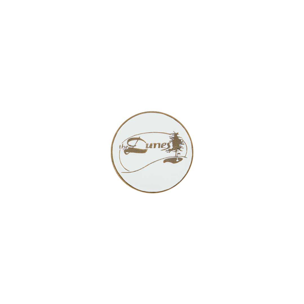 ahead - The Dunes Golf & Winter Club Golf Ball Markers (BM4R DUNE 1 - WHT)