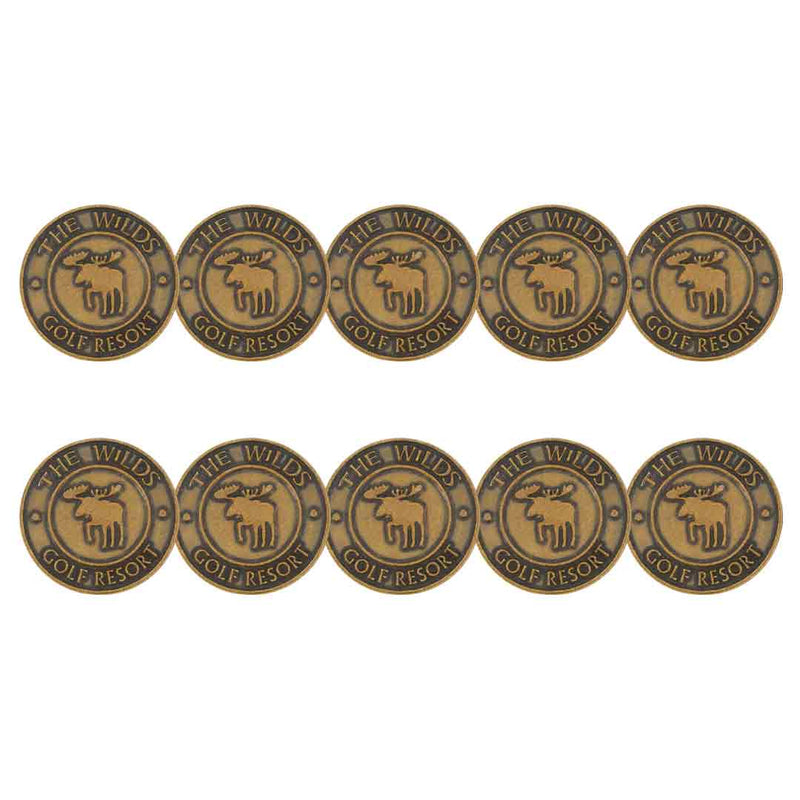 ahead - The Wilds Golf Resort Ball Markers (BM4R WILDSA - BRASS)