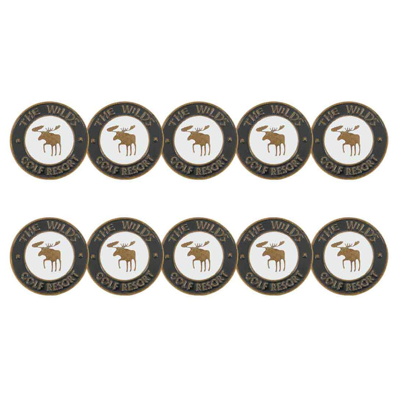 ahead - The Wilds Golf Resort Ball Markers (BM4R WILDSA - WHTBLK)