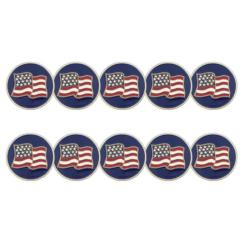 ahead - U.S. Flag Golf Ball Markers (BM AHU 7 - NVY)