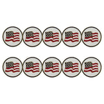 ahead - US Flag Golf Ball Markers (BM BMAHU7 - WHTRED)
