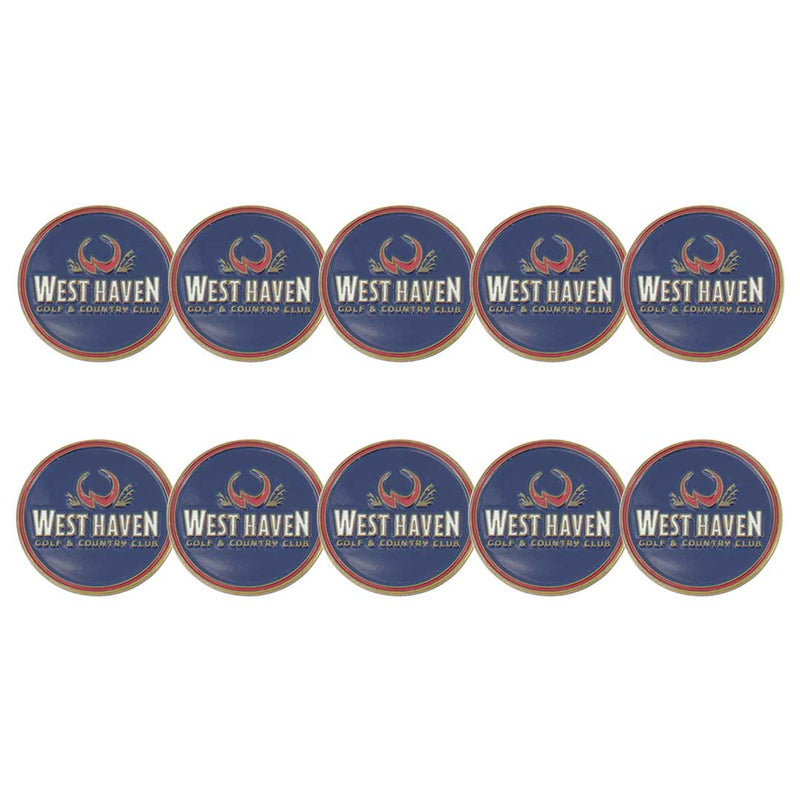 ahead - West Haven Golf & Country Club Ball Markers (BM4R WEST HAV - NVY)