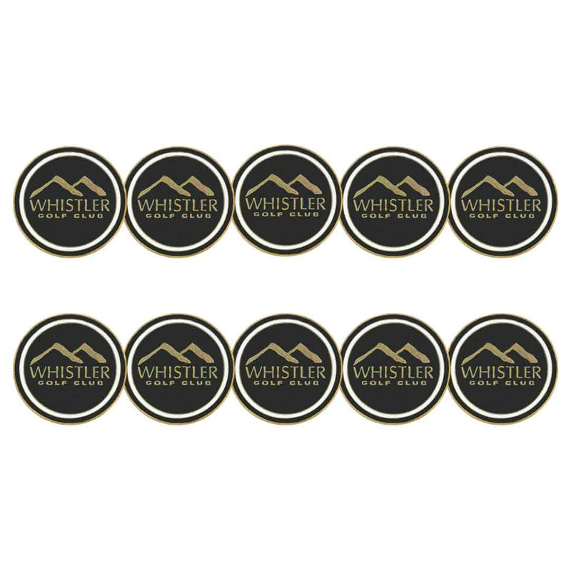 ahead - Whistler Golf Club Ball Markers (BM4 WHIS - BLK)
