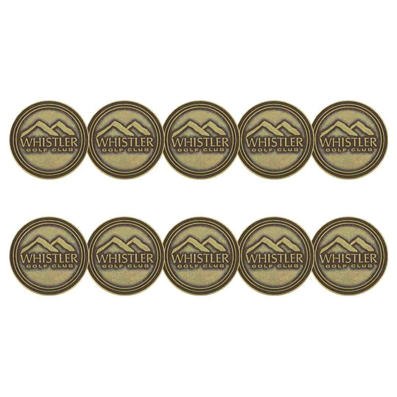 ahead - Whistler Golf Club Ball Markers (BM4 WHIS - BRASS)