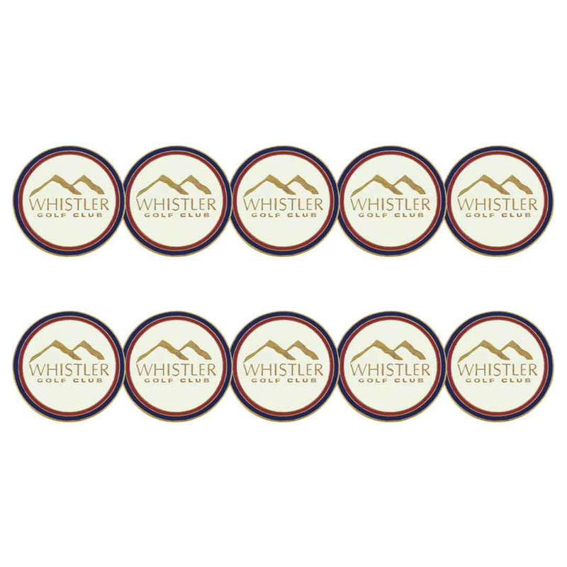 ahead - Whistler Golf Club Ball Markers (BM4 WHIS - WHT)