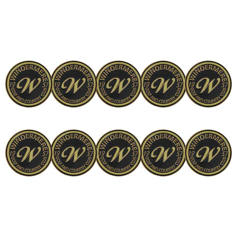 devant - Marqueurs de balle Windermere Golf &amp; Country Club (BM4 WINDE-BLK) 