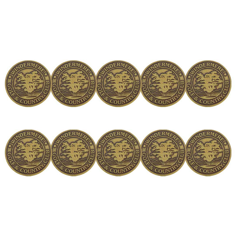 ahead - Windermere Golf & Country Club Ball Markers (BM4R WINDGC - BRASS)