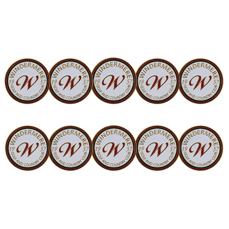 ahead - Windermere Golf & Country Club Ball Markers (BM4WINDE-WHT)