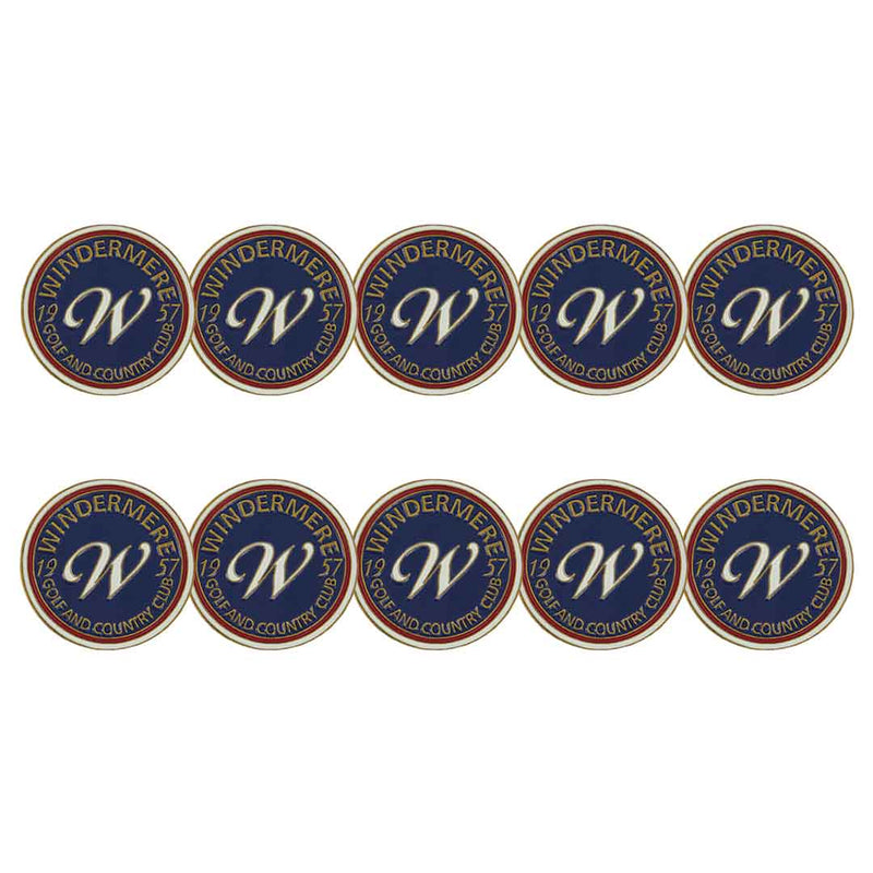 ahead - Windermere Golf and Country Club Ball Markers (BM4WINDE-NVY)