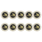 ahead - Wascana Country Club Golf Ball Markers (BM4 WASCAN-WHT-BLK-GOLD)