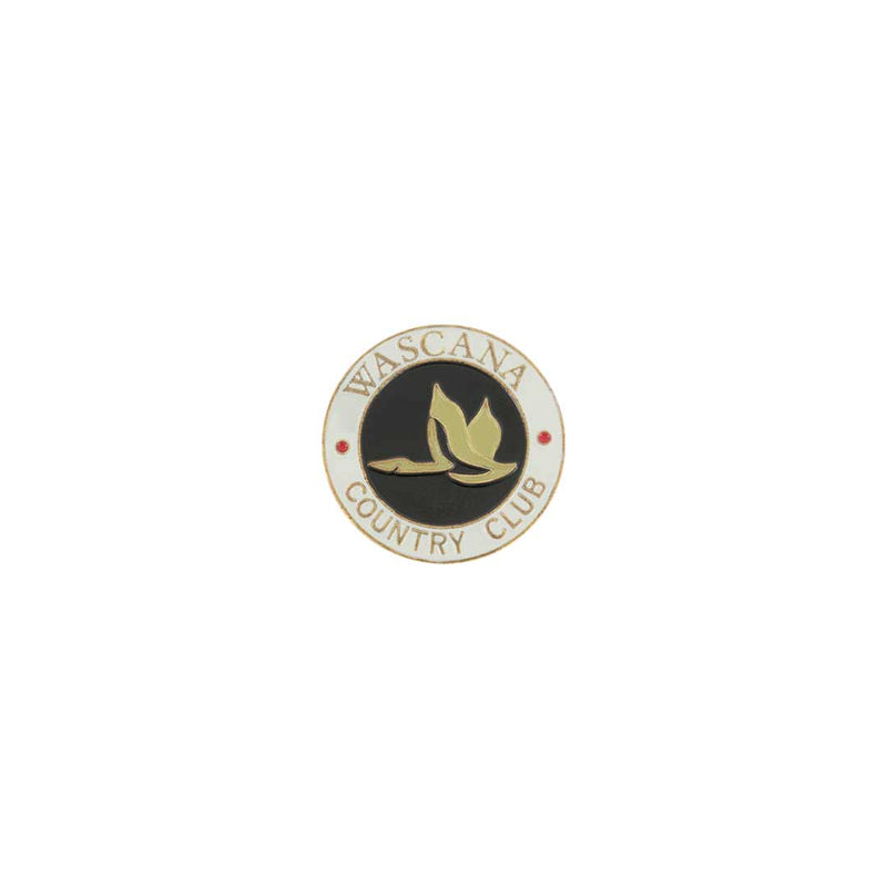 ahead - Wascana Country Club Golf Ball Markers (BM4 WASCAN-WHT-BLK-GOLD)