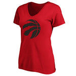 Fanatics - Women's Toronto Raptors Official Logo V-Neck T-Shirt (3A40 0484 5J1 4VD)