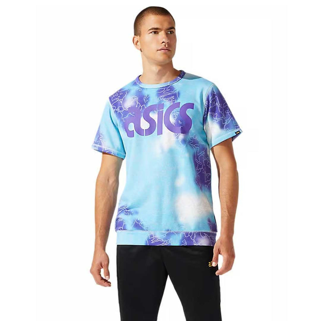 Asics - T-shirt à manches courtes Tie Dye pour hommes (2191A331 401)