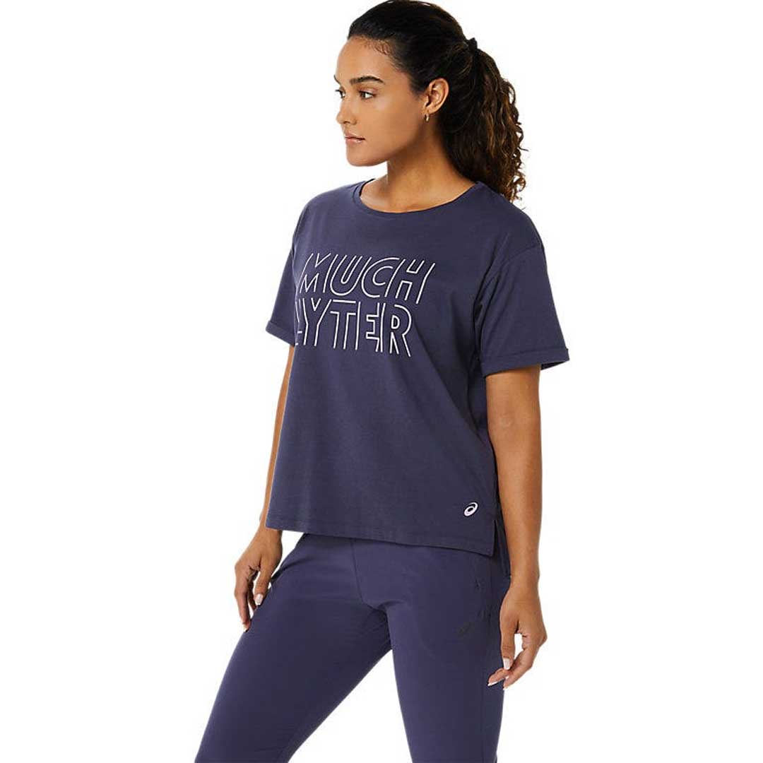 Asics Women s Heritage Font Graphic T Shirt 2032C263 501 SVP Sports