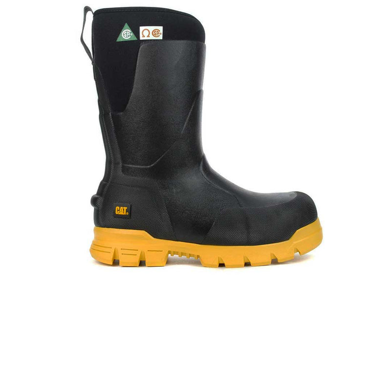 CAT (Caterpillar) Unisex Stormers 11" Steel Toe Safety Rain Boots (P